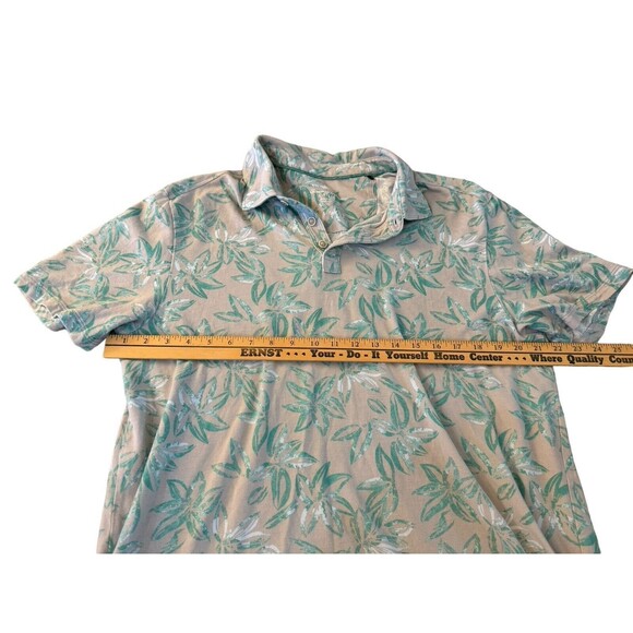 TOMMY BAHAMA‎ Vintage Relax Floral Button Polo Hawaiian Shirt Sz L Cotton - Picture 5 of 8